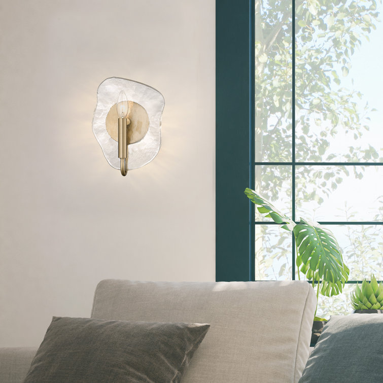 Gold and Glass Modern Dimmable Wall Sconce