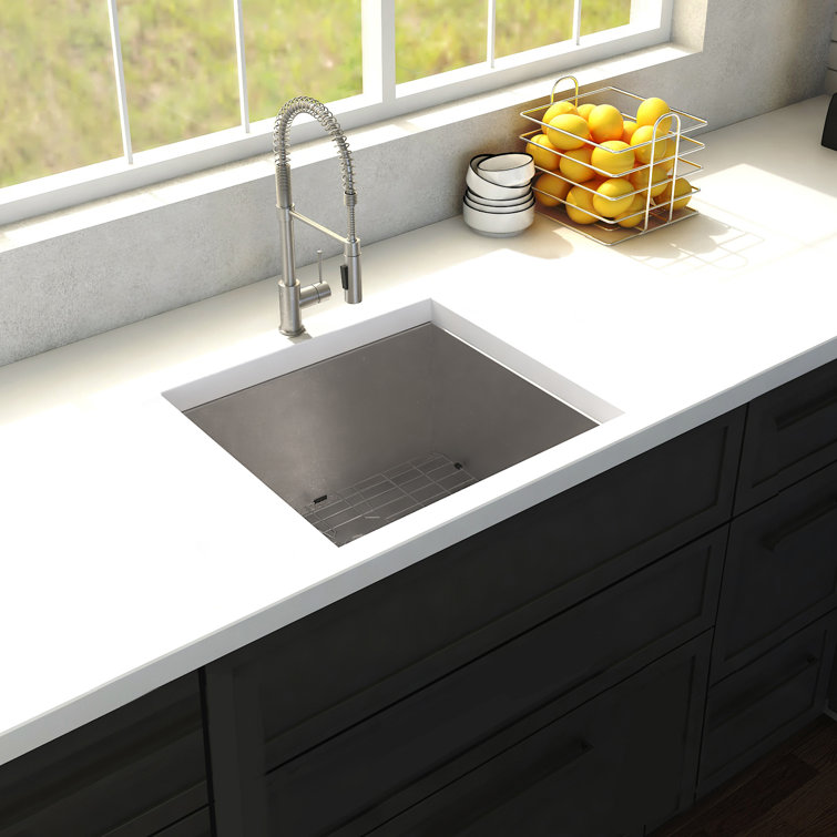 Meribel Stainless Steel 23" Drop-in Single Bowl Kitchen Sink