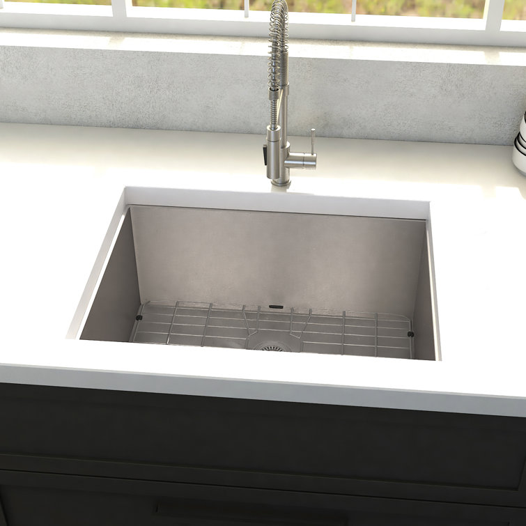 Meribel Stainless Steel 23" Drop-in Single Bowl Kitchen Sink