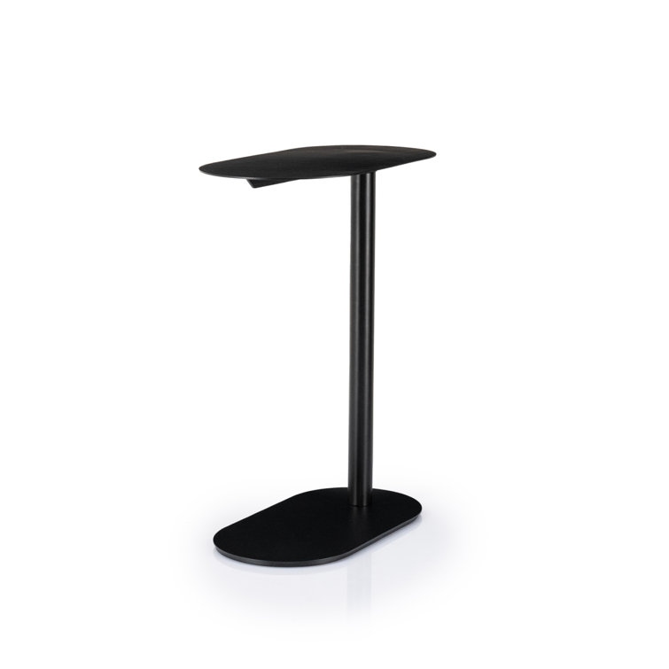 Black Metal Transitional End Table Set of 2