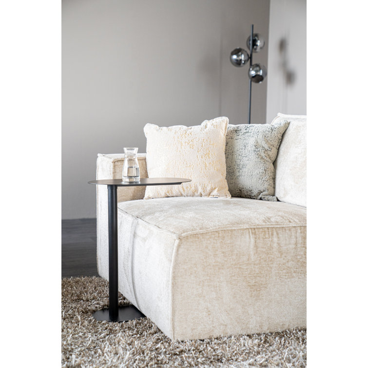 Black Metal Transitional End Table Set of 2