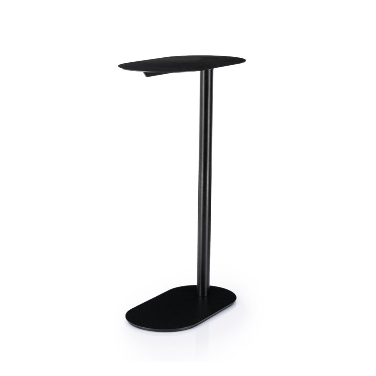 Black Metal Transitional End Table Set of 2