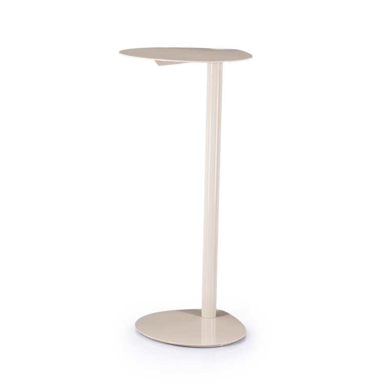 Beige Metal Free Form End Table