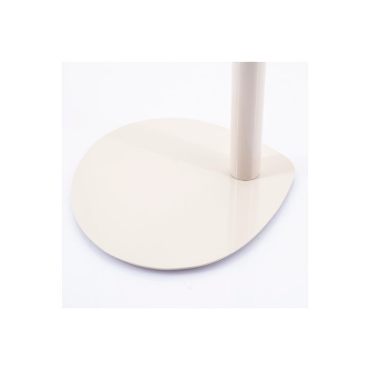 Beige Metal Free Form End Table