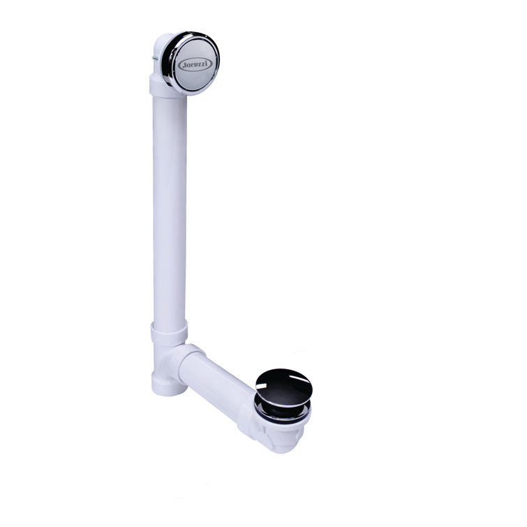 Universal Deep Soak Tub Drain 25.79" with Overflow - Chrome