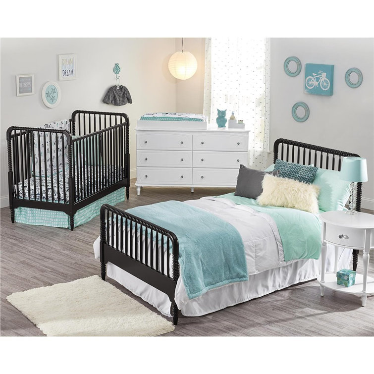 Elegant Rowan Valley Laren 6-Drawer Double Nursery Dresser in White