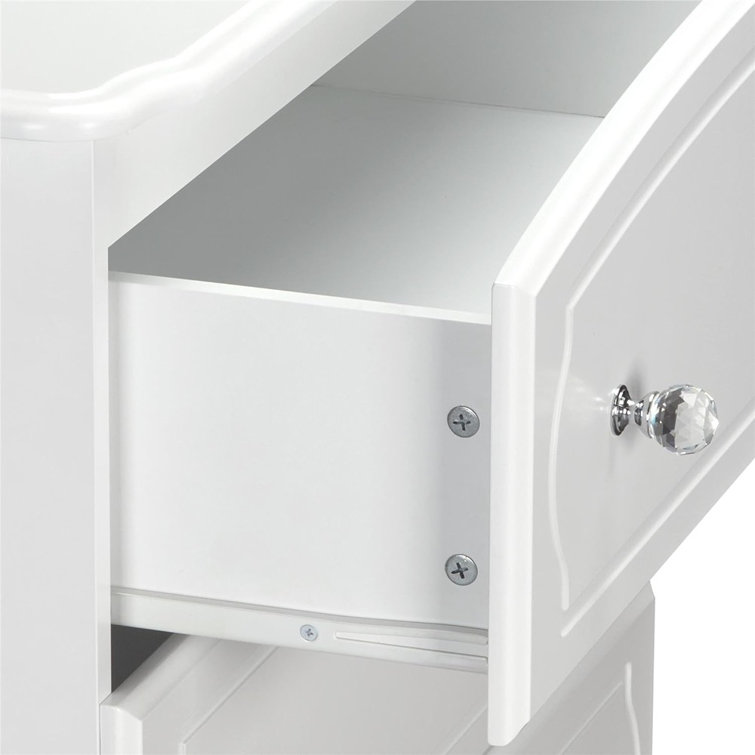 Elegant Rowan Valley Laren 6-Drawer Double Nursery Dresser in White
