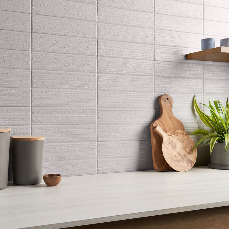 Cloud White 3" x 10" Matte Ceramic Subway Wall Tile