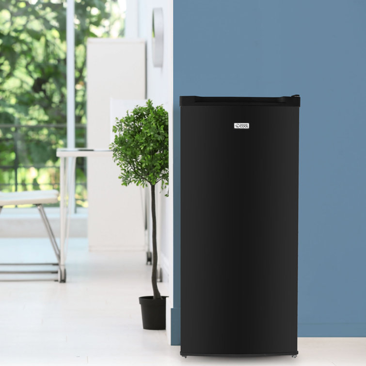 Compact Black 5 Cubic Feet Undercounter Upright Freezer