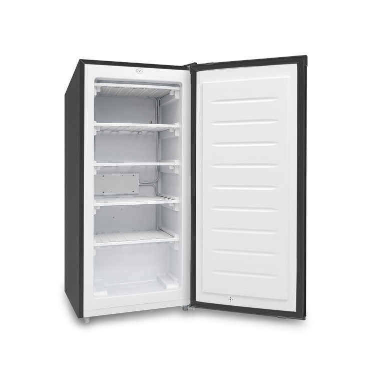 Compact Black 5 Cubic Feet Undercounter Upright Freezer