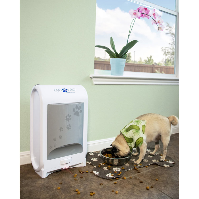 EyeVac Pet Touchless White Bagless Canister Vacuum for Pets