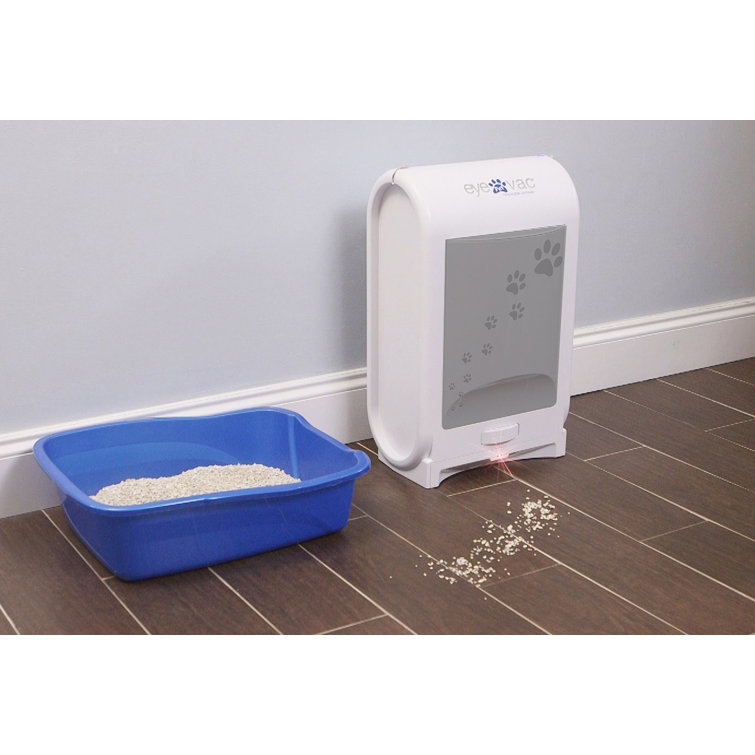 EyeVac Pet Touchless White Bagless Canister Vacuum for Pets