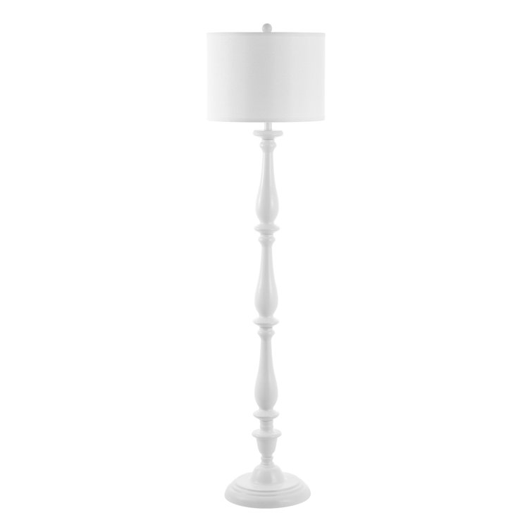 Bessie 62'' White Traditional Candlestick Floor Lamp