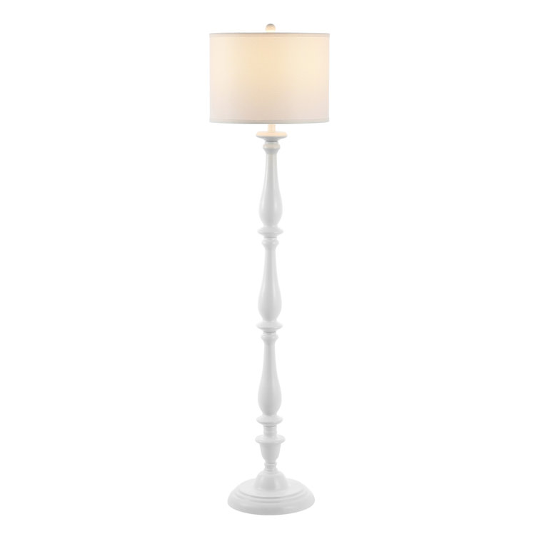 Bessie 62'' White Traditional Candlestick Floor Lamp