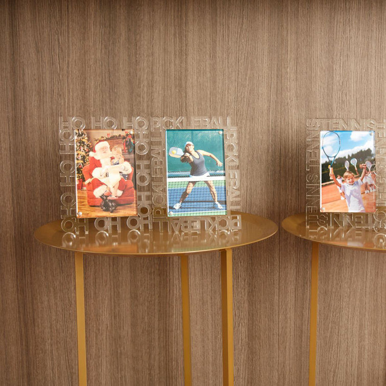 Clear Acrylic 4" x 6" Floating Holiday Photo Frame