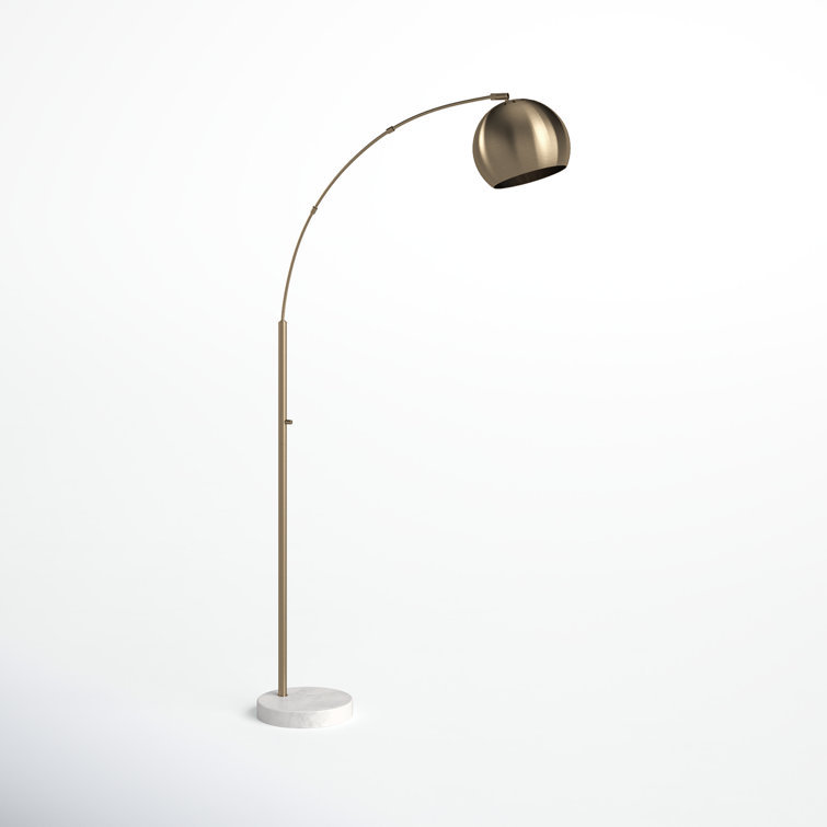 Georgia 78'' Adjustable Antique Brass Arc Floor Lamp
