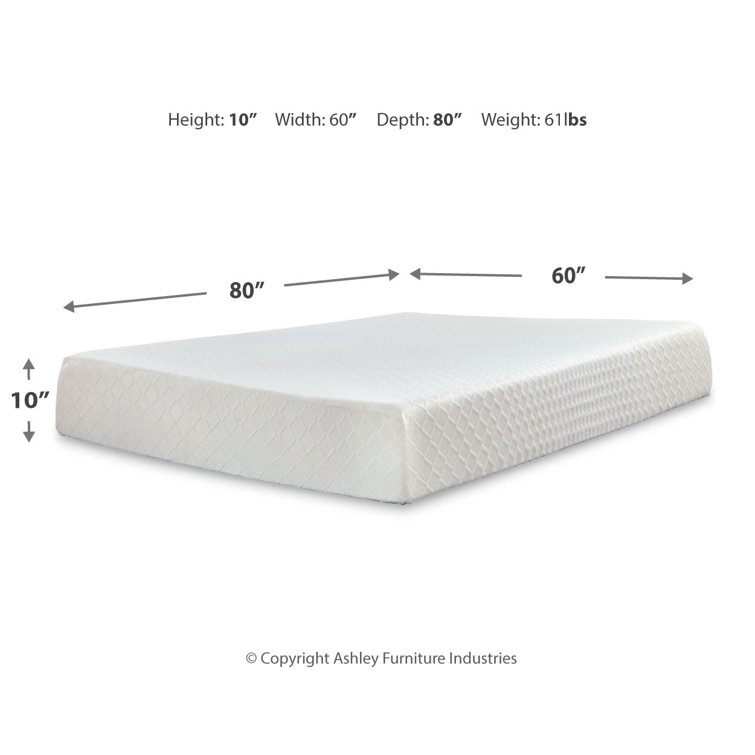 California King 10" Memory Foam Mattress with Adjustable Base