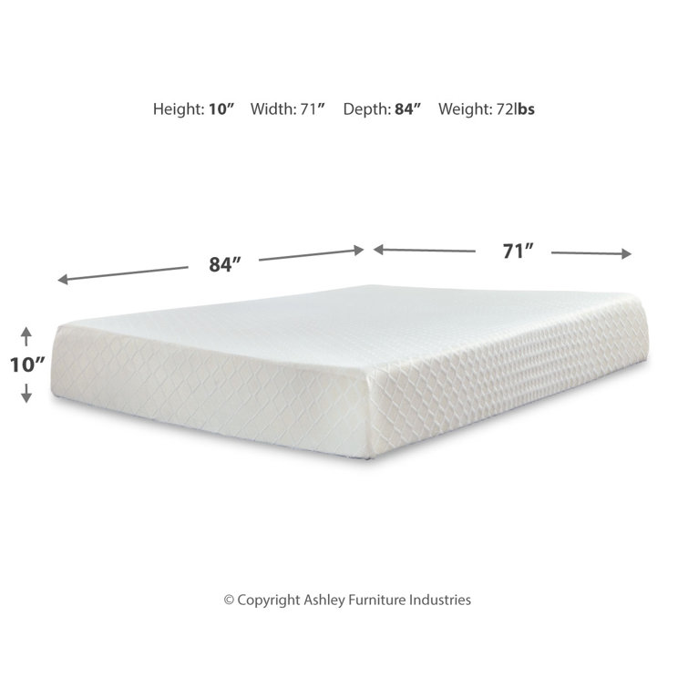 California King 10" Memory Foam Mattress with Adjustable Base