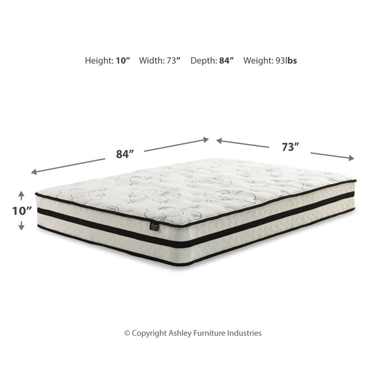 California King Gel Memory Foam Innerspring Mattress with Adjustable Base