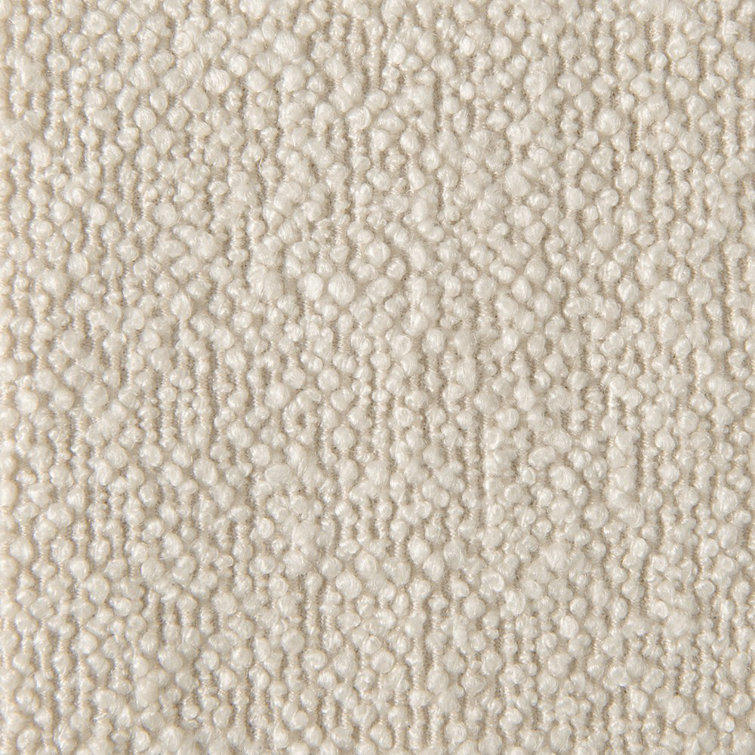 Asha Beige Upholstered Bench with Wood Plinth Base