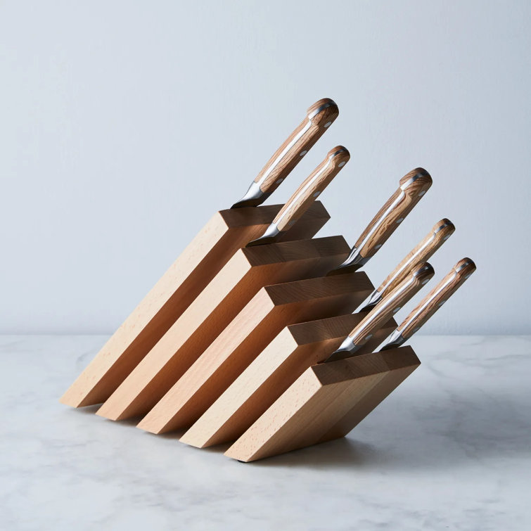 ZWILLING Slanted Beechwood Magnetic Knife Block