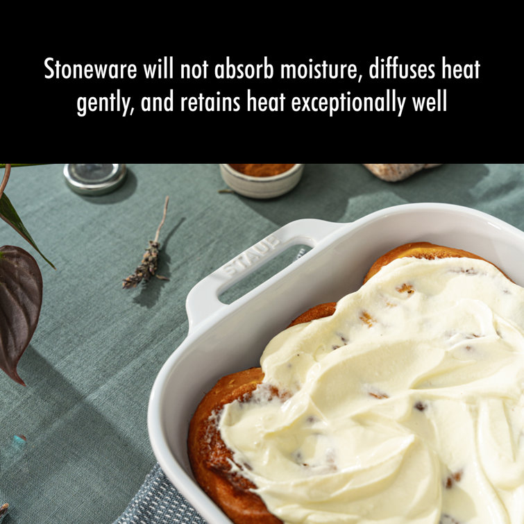 White Ceramic 3-Piece Baking Dish Set