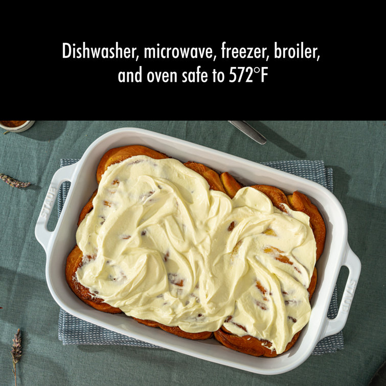 White Ceramic 3-Piece Baking Dish Set