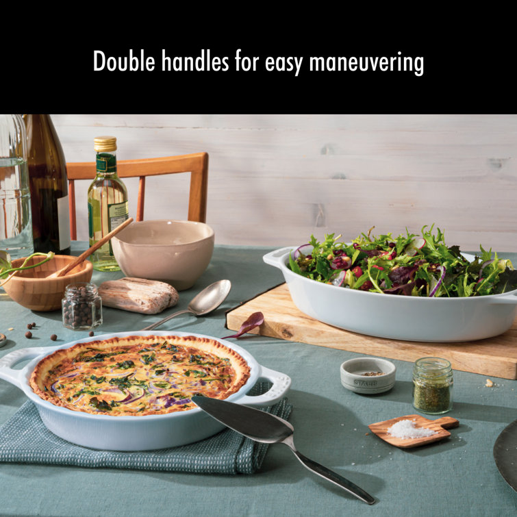 White Ceramic 3-Piece Baking Dish Set