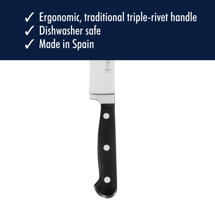 Henckels Classic 7-inch Black Stainless Steel Bread Knife