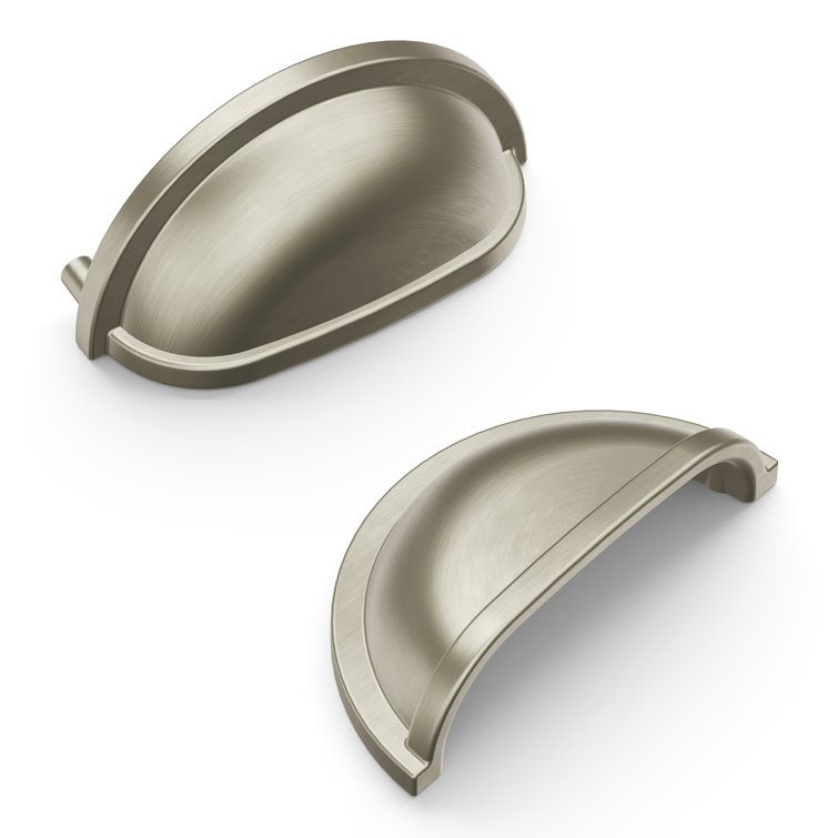 Stainless Steel 3" Traditional Cabinet Pull Cup