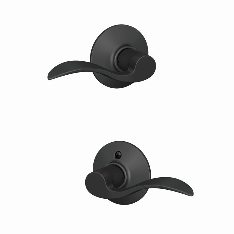 Matte Black Classic Passage Lever Door Handle