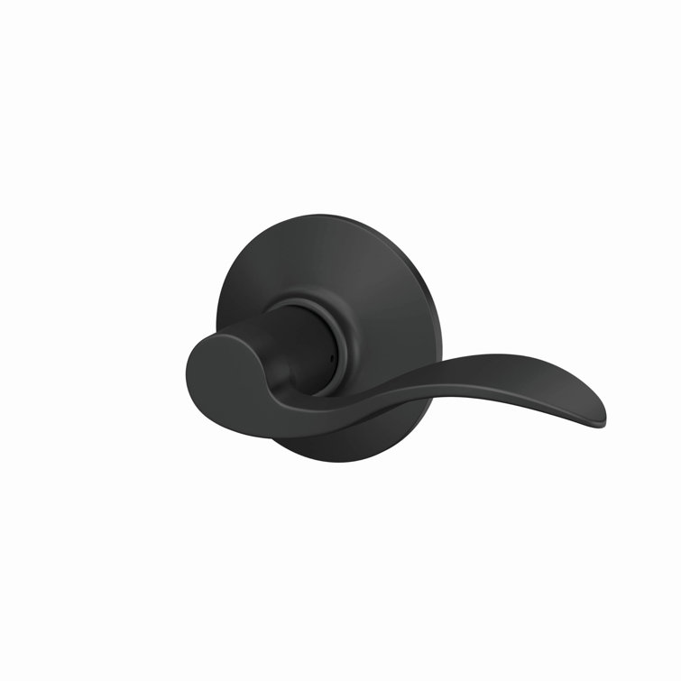 Matte Black Classic Passage Lever Door Handle