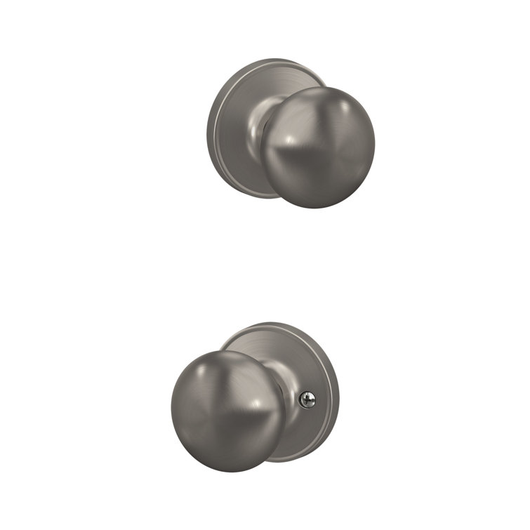 Satin Nickel Round Passage Door Knob