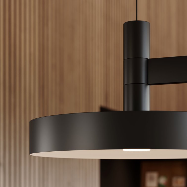 Systema Staccato 57'' Black Aluminum LED Kitchen Island Pendant