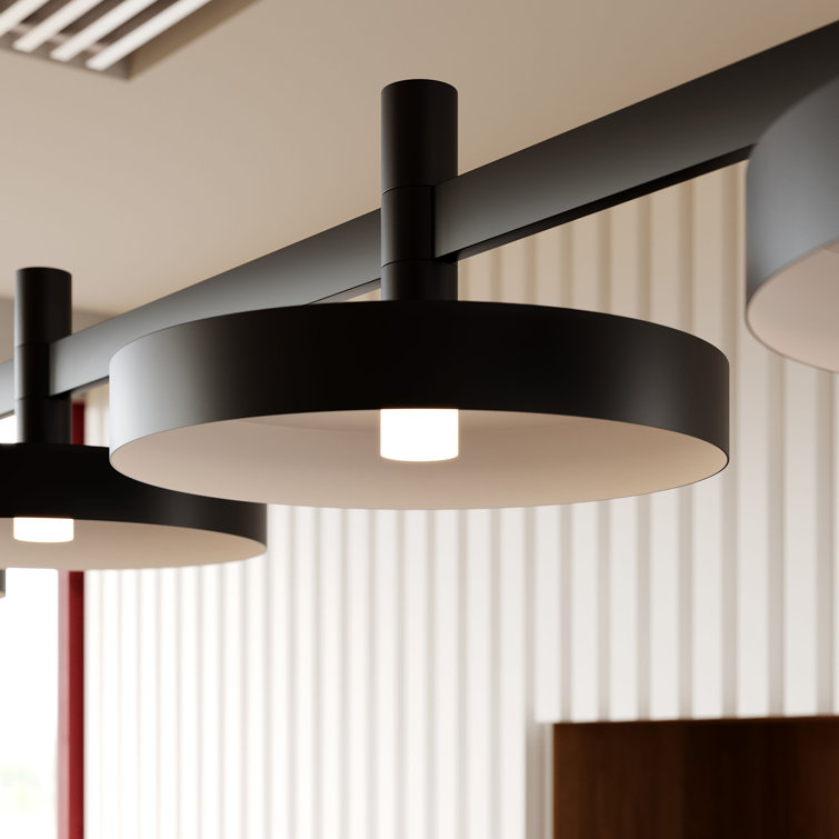 Systema Staccato 57'' Black Aluminum LED Kitchen Island Pendant