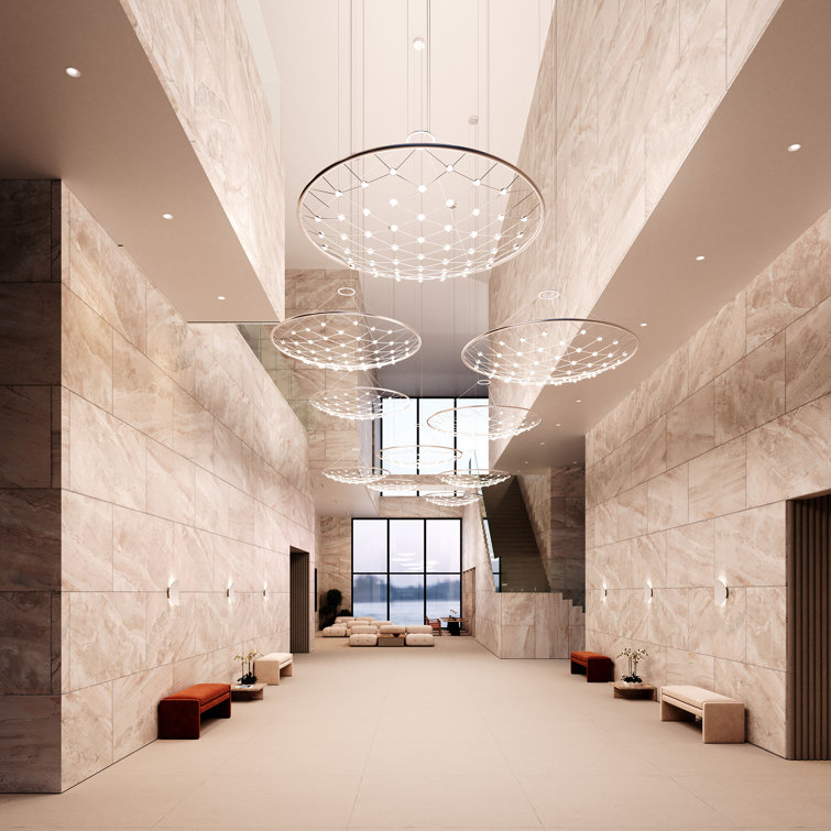 Constellation Galaxy Matrix 60'' Silver LED Indoor/Outdoor Pendant