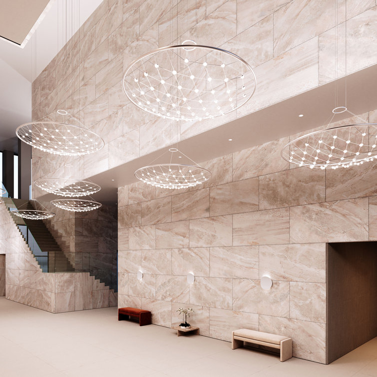 Constellation Galaxy Matrix 60'' Silver LED Indoor/Outdoor Pendant