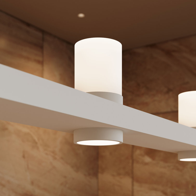 Satin White Intervals 96" LED Linear Pendant Light for Indoor/Outdoor