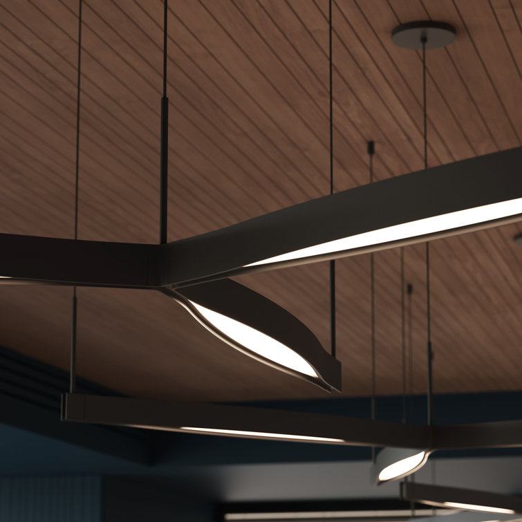 Ola Modular 3-Light LED White Aluminum Kitchen Island Pendant