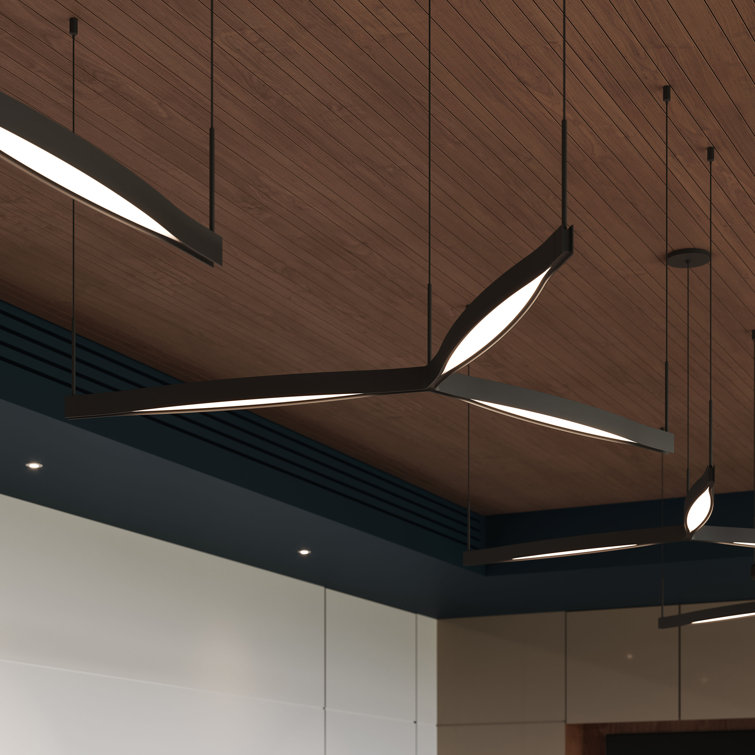Ola Modular 3-Light LED White Aluminum Kitchen Island Pendant