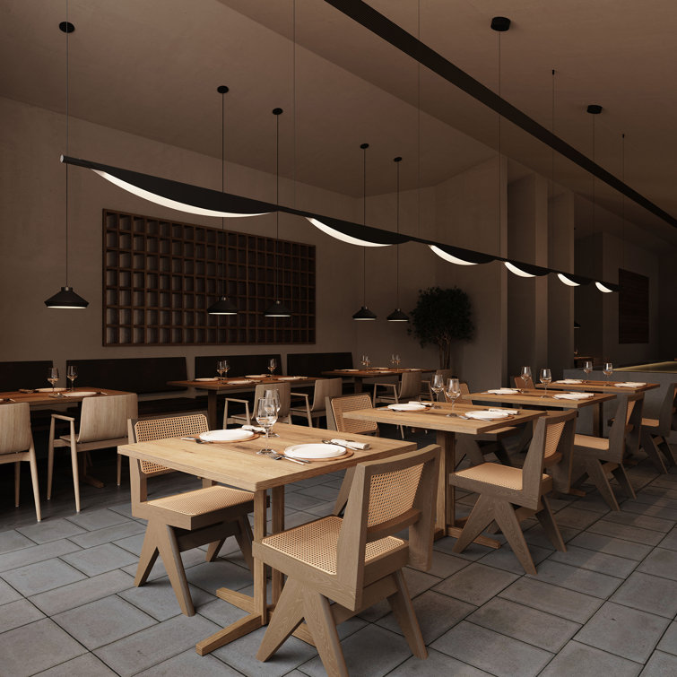 Tela 78'' Dove Gray LED Linear Indoor/Outdoor Statement Pendant