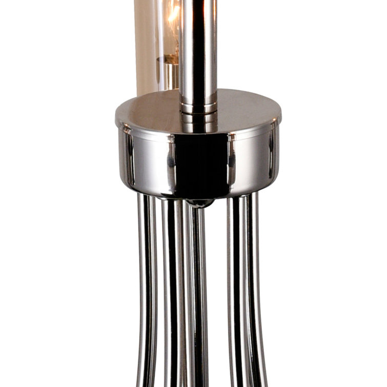 Polished Nickel 5-Light Candle Style Chandelier