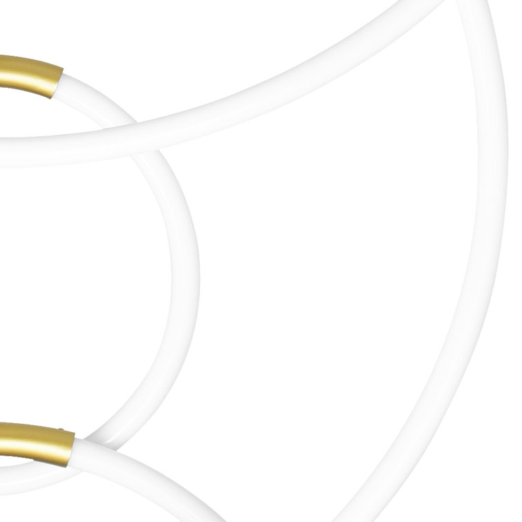 Gold 6-Light LED Geometric Metal Chandelier