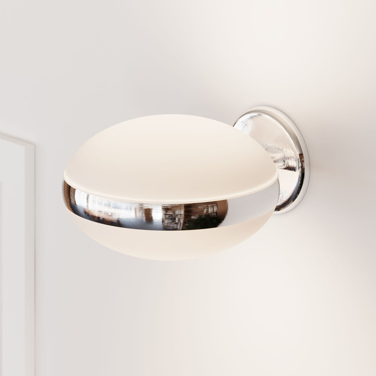 Oval Chrome Acrylic Dimmable Wall Sconce
