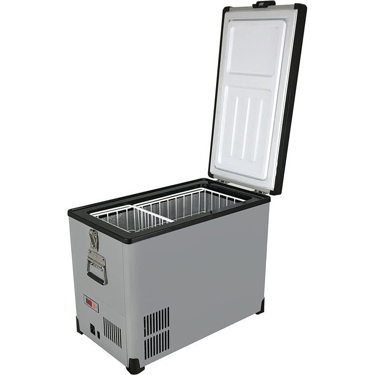 Gray Electric Portable Convertible Refrigerator Freezer