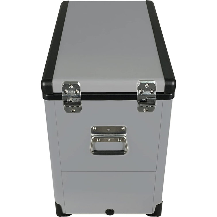 Gray Electric Portable Convertible Refrigerator Freezer