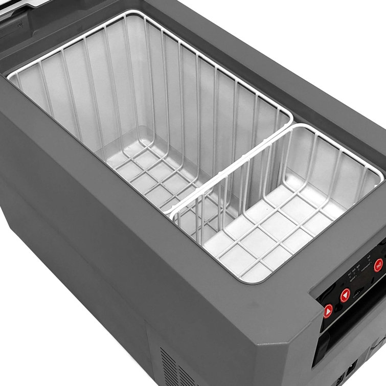 Gray 34 Quart Electric Portable Freezer Refrigerator