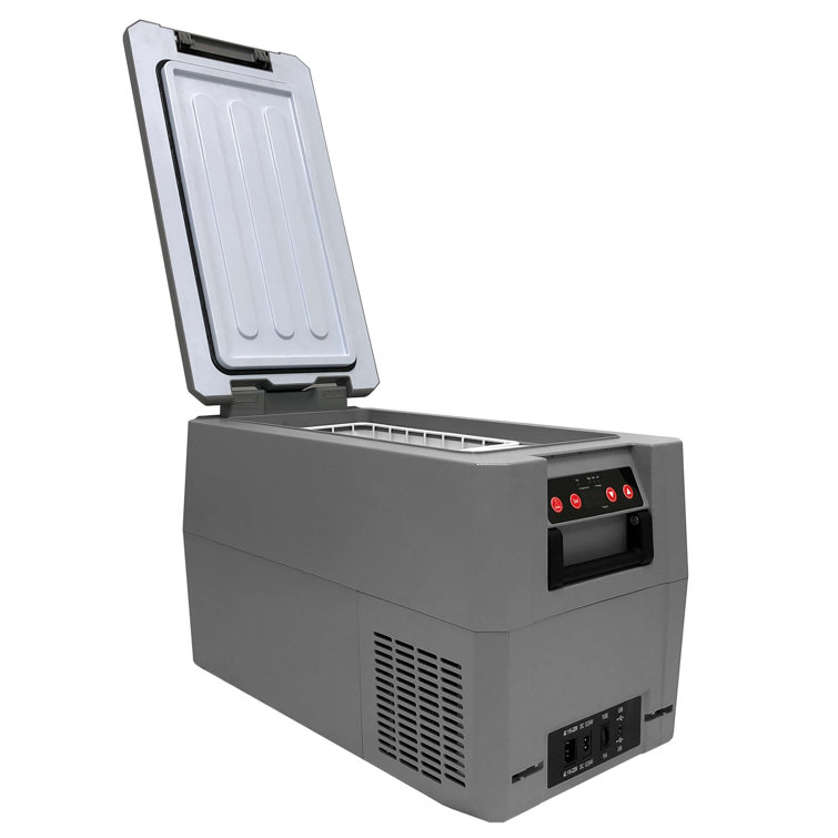 Gray 34 Quart Electric Portable Freezer Refrigerator
