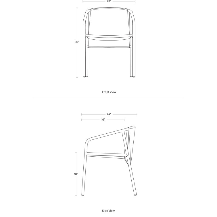 Carbon Rope Woven Outdoor Hanging Dining Chair