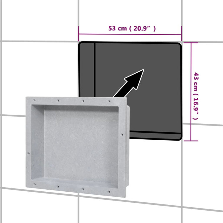 Matt Gray SMC 16.1" x 20.1" Shower Niche